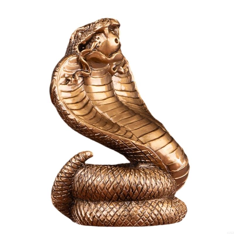62KD Chinese Snake Years Resins Statue Snake Delicate Funny Snake Figurine Decoration