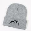 Hat Exquisite Simplicity Mountain Embroidery Unisex Warm Hatsbeanie Knitted