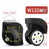 Universal Leather Trolley Case Wheels - Silent Replacement Casters for Luggage