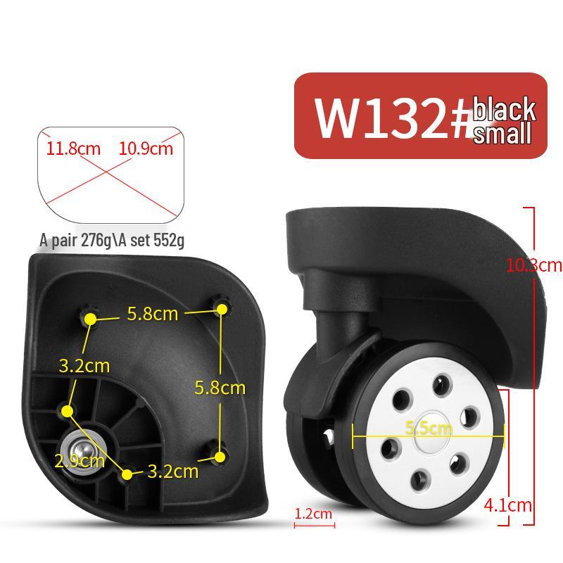 Universal Leather Trolley Case Wheels - Silent Replacement Casters for Luggage