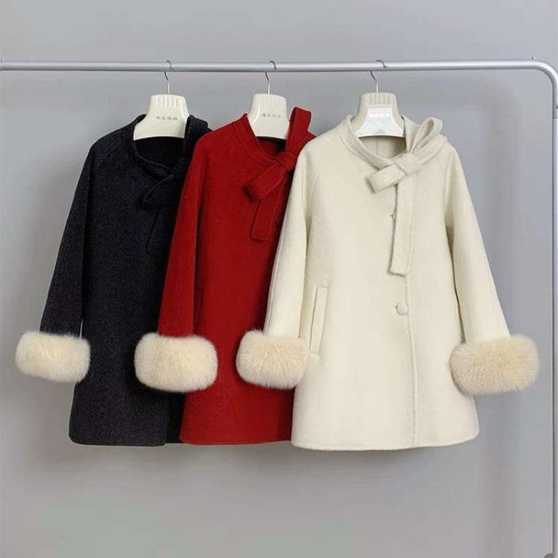 Плащ двухсторонний кашемировый пальто для женщин осень и зима новый усовершенствованный — фото 6