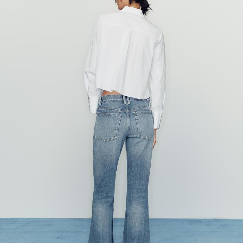 Zbzr Spring New Women clothes Western Style Fashion V-neck Lace-up String Decoration Poplin Long sleeve Shirts 3666164