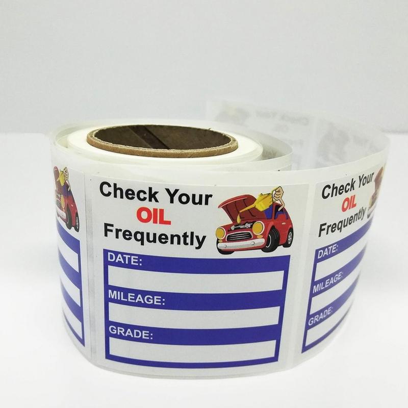 Oil Change Stickers 150 Sheets Car Windshield Remind Oil Change Decals Easy-Peel Window Decoration Windscreen Decals For Racing