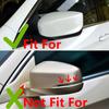 For Acura ILX 2013 2014 2015-2024 ABS Plastic Car Rearview Side Mirror Cover Wing Cap Exterior Door Trim Adhesive Sticker Parts