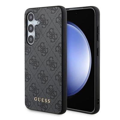 Guess Guhcs24Sg4Gfgr S24 S921 Preto/Black Capa Dura 4G Logo Dourado Metálico