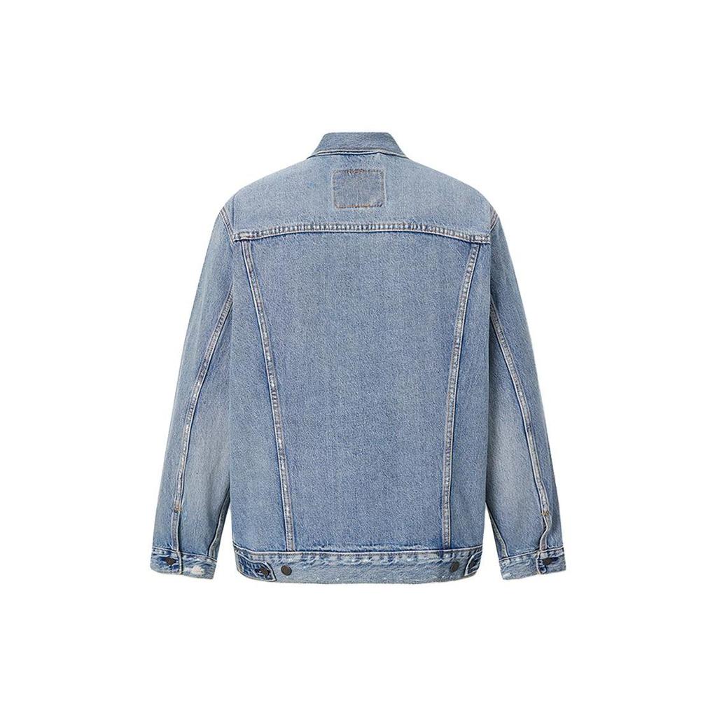 Levis Solid Color Pocket Design Denim Jacket Men Jackets Blue 72334-0631