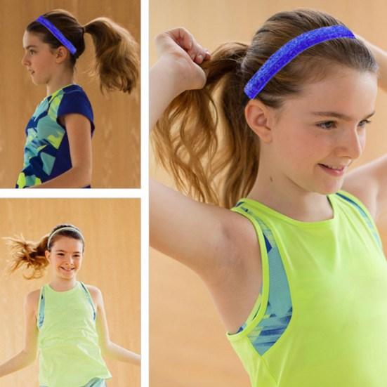 Fashion Kids Glitter Non Slip Stretch Hairband Sports Headband Hair Accessory