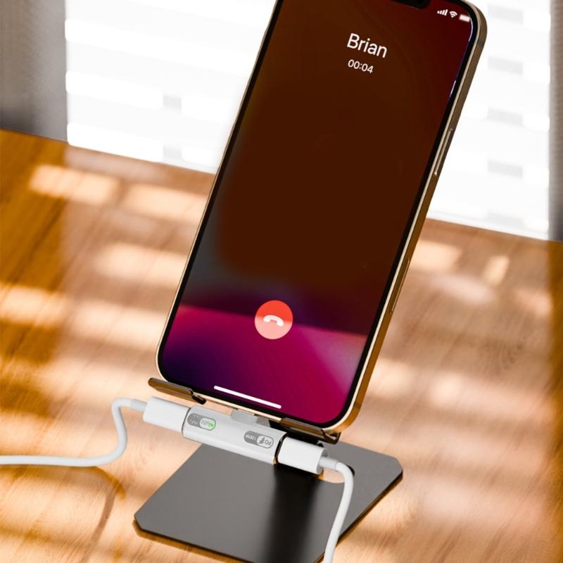 2 in 1 Type-C to Headphone Adapter USB C to Headphone Type-C Charging Adapter Universal for Phone Tablet