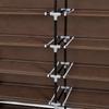 Fabric Shoe Cabinet with Cover 115 X 28 X 110 Cm Brown