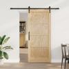 vidaXL Sliding Door with Hardware 78x202 Cm Solid Pine Wood 3333666