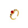 Vintage Little Palace Sparrow Ruby rings for women High End Exquisite Color Ring classics Style Art Party Jewelry Gift