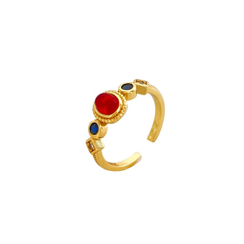 Vintage Little Palace Sparrow Ruby rings for women High End Exquisite Color Ring classics Style Art Party Jewelry Gift