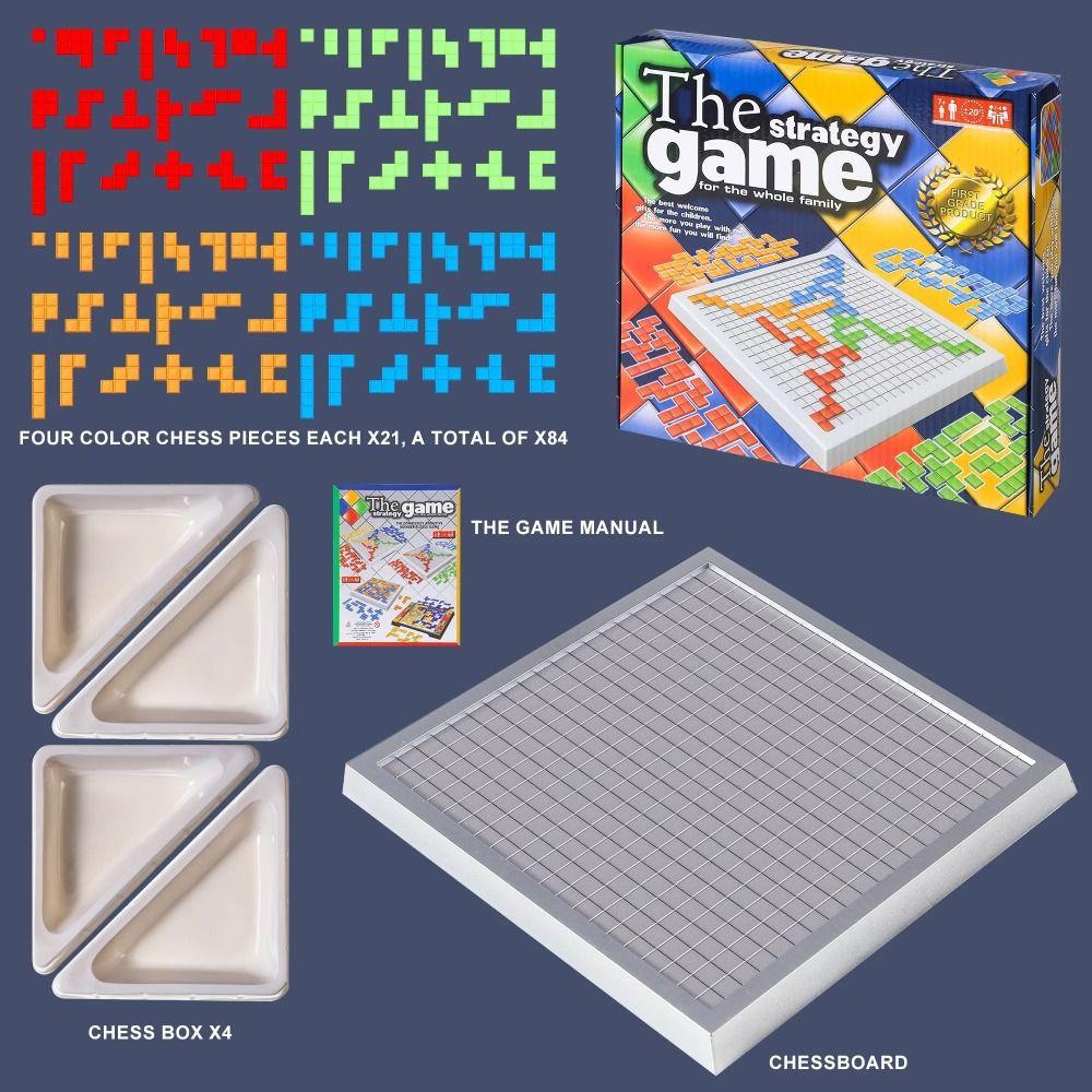 Squares Game Jigsaw Russia Puzzle Block 4-Person Blokus Board Game  Intelligence Game