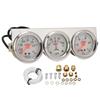 Universal 52mm Triple Gauge Kit Set 3 In 1 AMP Oil Pressure Water Temp Meter for Most 12V Vehicles