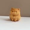 Miniature Figures Wooden Lucky Fat Cat  Animal Fun Desktop Ornament Cute Fortune Cat Home Interior Decor Children/Holiday Gift