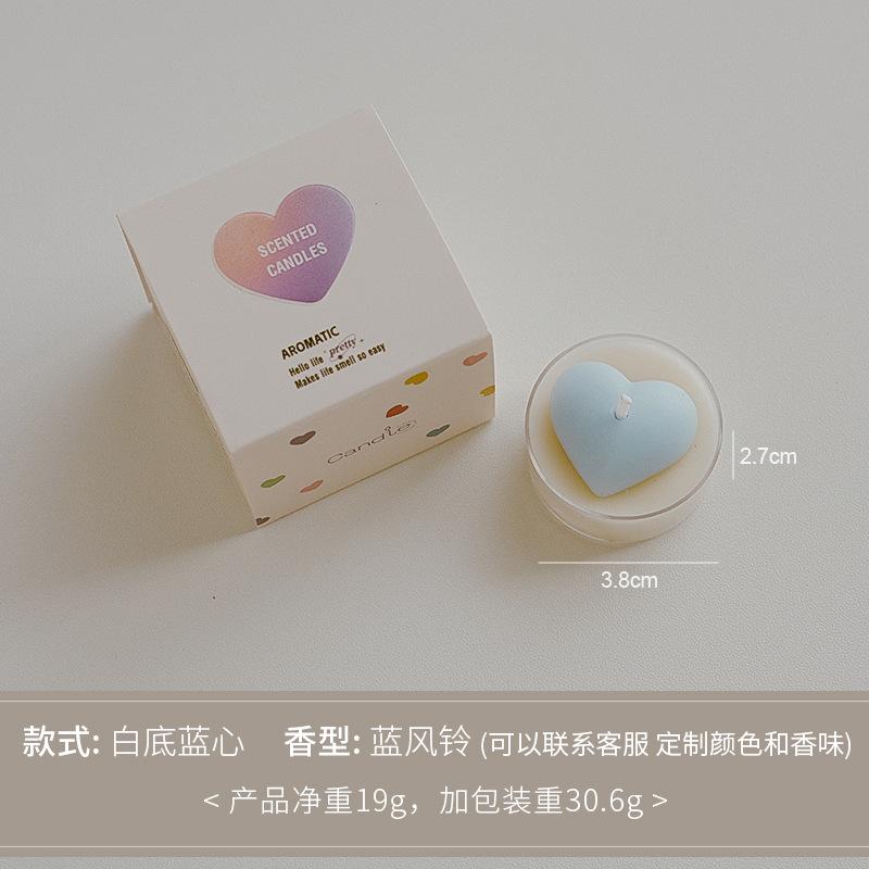 2PCS Romantic Scented Heart Tea Light Candles for Home Decoration Valentine's Day Wedding Tealight Candle