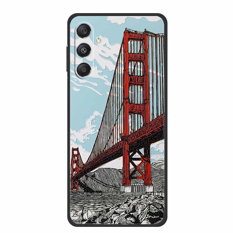 3D Emboss Case For Samsung Galaxy A16 5G Phone Case Coque Flowers Soft Silicone Back Cover For Samsung A56 A36 M16 F16 A26 Case