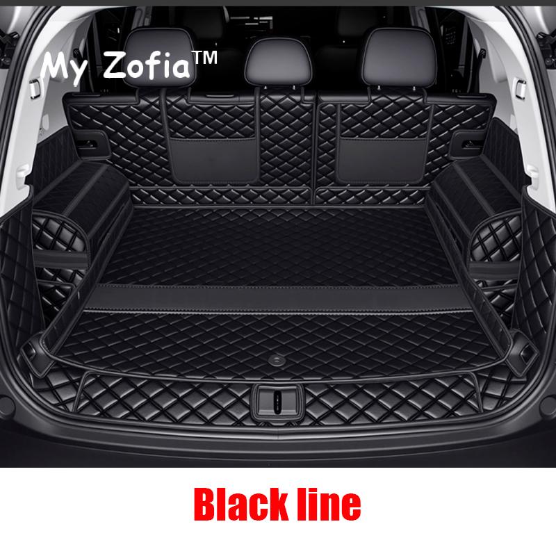 For Chery Jetour T1 2024 2025 Car Trunk Mats Leather Full Coverage Durable Cargo Liner Boot Carpets Interior Cover Accessories
