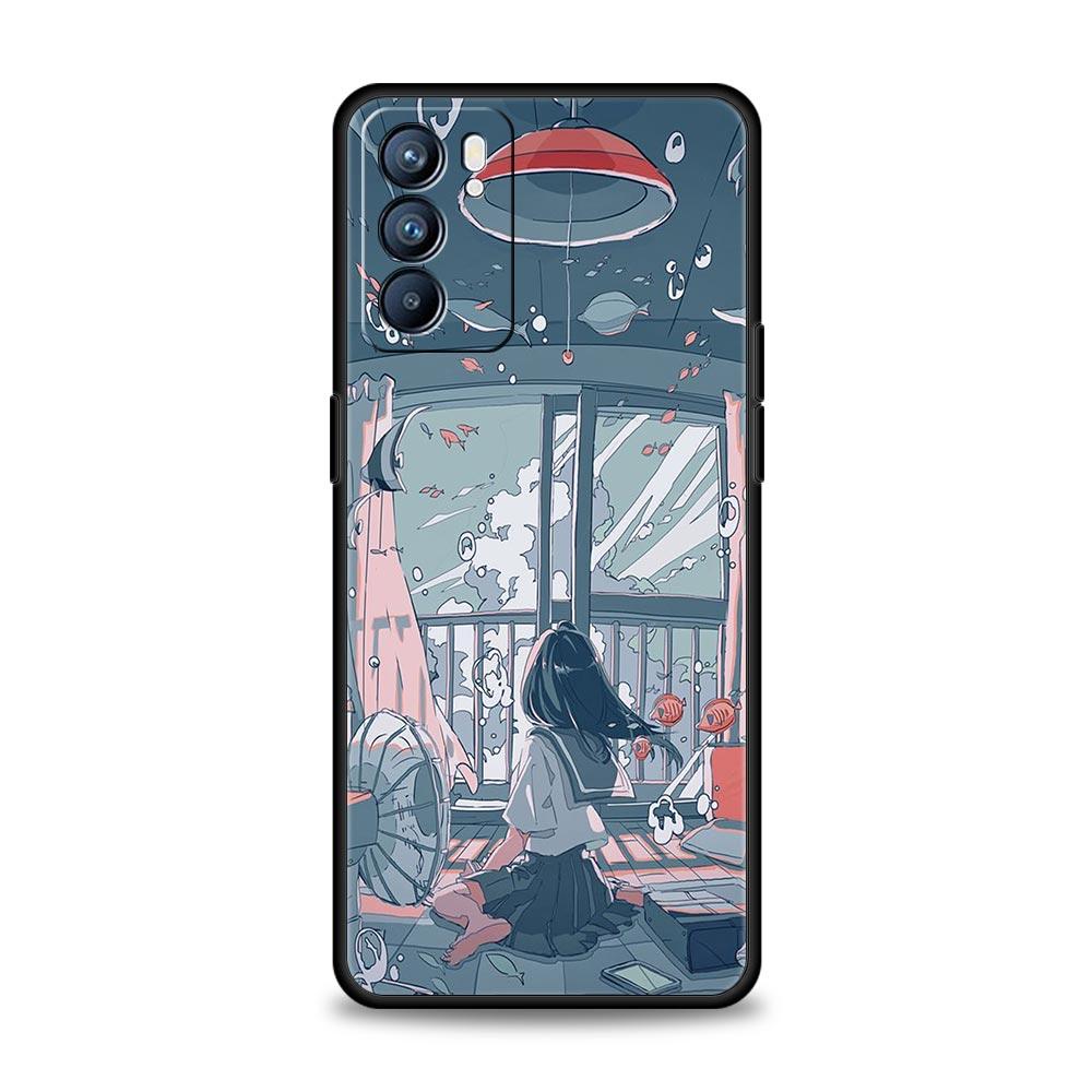 Funda De Verano Sky Para Phone Case For Oppo Reno8 Reno7 Reno6 Pro A54 5G Find X6 X5 A53 A52 A9 A15 A95 A17 A16 A57 A31 Cover