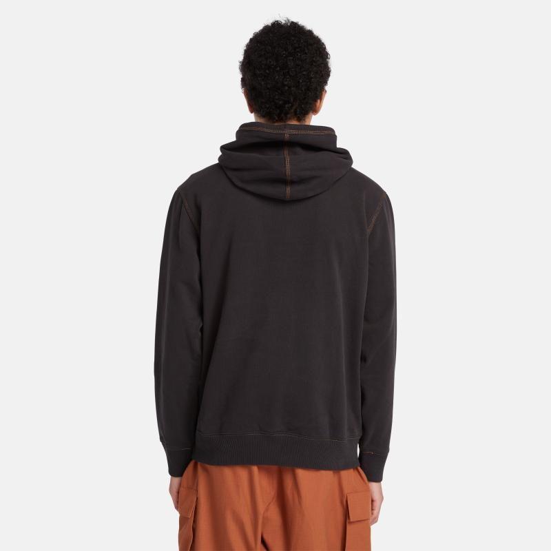 Timberland Sweatshirts Men's Black Hooded Moderate Regular A27HP-001