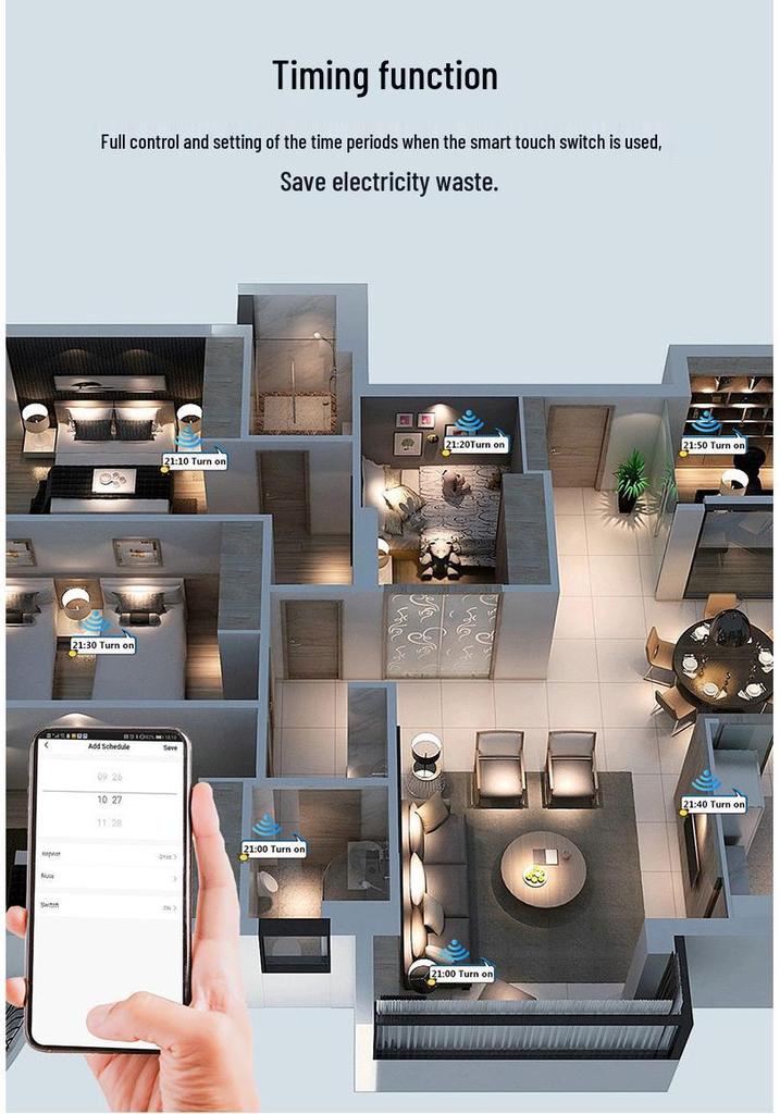 Graffiti WiFi Touch Dimmer Switch with Alexa & App Voice Control