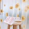 Sunflower Pattern Floral Window Blind Balcony Screening Tulle Curtain Home Decor