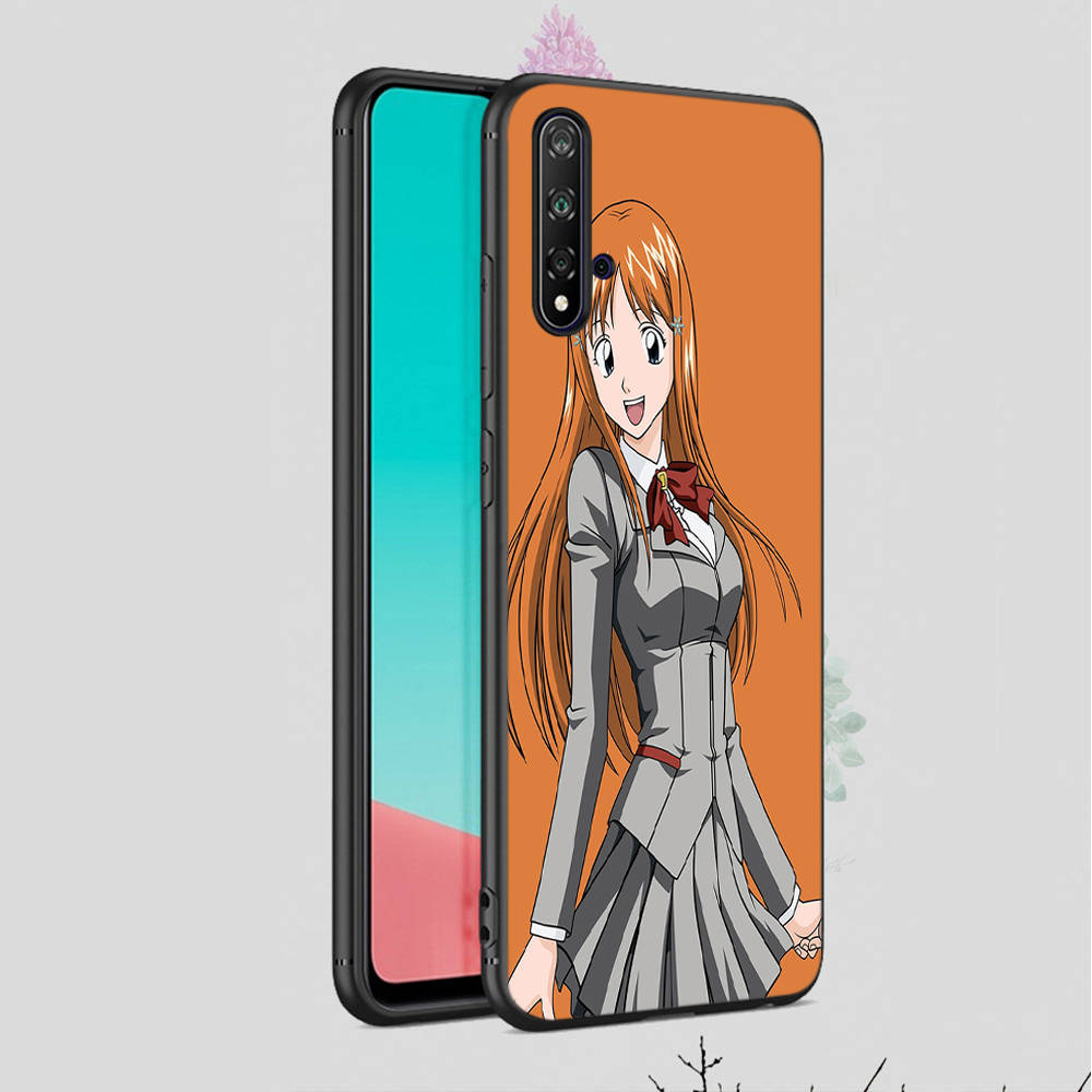 DT31 Bleach Anime Hülle für iPhone 16 15 Plus 14 13 12 11 Pro 8 7 6S 6 SE 5S X XR XS Max Realme C30 C33 C31 9I Huawei P30 Schwarz Weiche Hülle