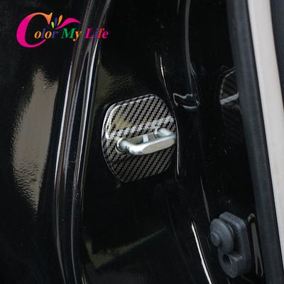 Color My Life 4Pcs/Set Car Door Lock Protective Cover Doors Lock Trim Fit for Nissan X-trail Xtrail T32 2014 - 2022