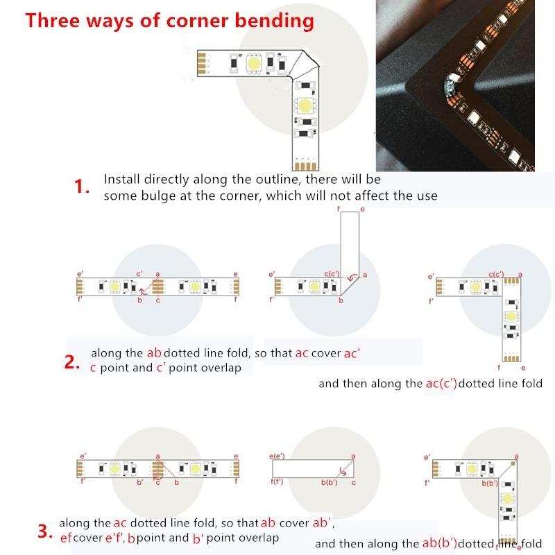 TV Backlight Music Sync USB Powered RGB 5050 LED Strip Light for 15 - 80 Inch TV Mirror PC