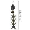 Windchimes Outdoors Fish Bone Windchime Decor Hangable Metal Decorations Vintage Wind Chimes For Porch Yard Patio Balcony Garden