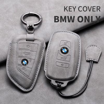 Funda Carcasa para Llave de Coche para BMW F20 F10 F20 F30 F80 X1 X3 X5 X6 X7 G20 G30 G01 G02 G05 G11 Serie 1 3 5 7 Llavero de Cuero para Coche
