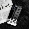 Piano Keys Is Simple Retro Phone Case For IPhone 17 Air 16 E Pro Max 15 14 13 Mini 12 Pro 11 Max Plus Black Glass Cover