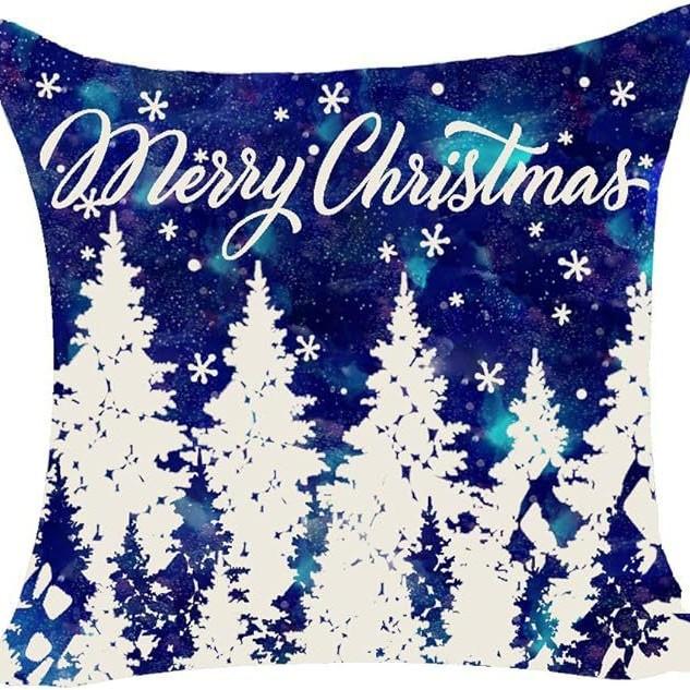 

Рождественская наволочка Рождественская елка Снежинка Олень Наволочка Декор для гостиной Дивана Наволочка 45 * 45Cm [without core]