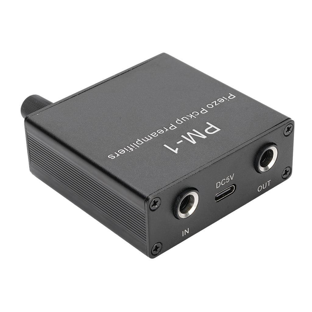 Piezo Manyetik Ön Amfi Yükseltici Kompakt Yüzeye Montaj Şarj Edilebilir Gitar Manyetiği Ön Amfisi Düşük