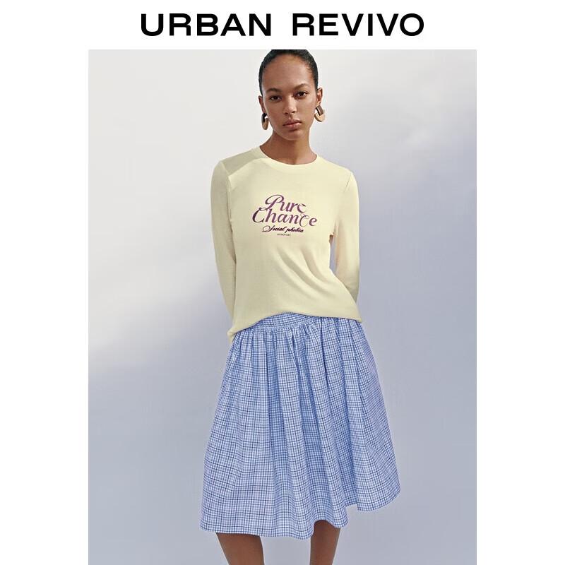 UR Women s Color-block Letter Print Long Sleeve T-shirt M