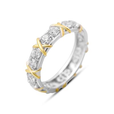 Silver Ring with Cubic Zirconia, Product Weight 3.73 G (2176336)
