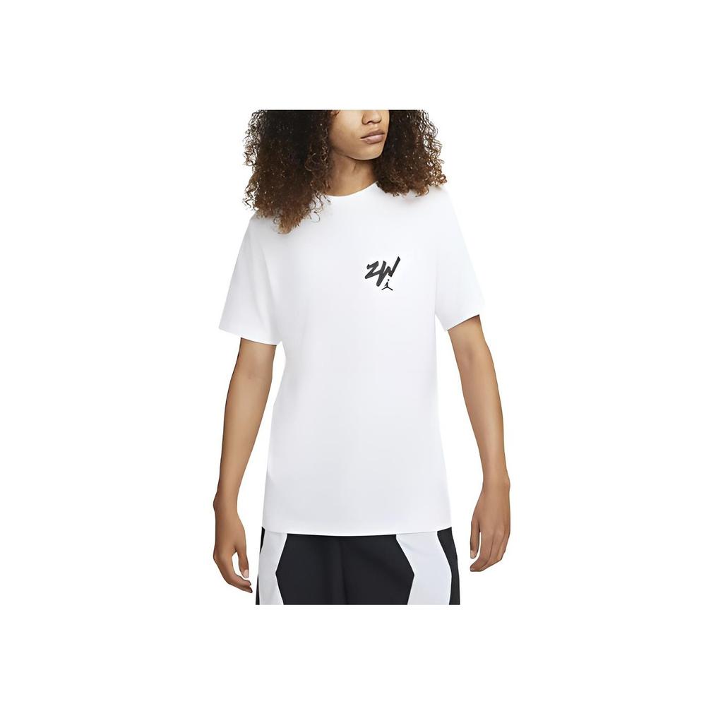 Nike Zion Alphabet Casual Sports Short Sleeve T-Shirt Men Tops White DM4032-101