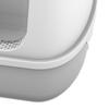 Large Cat Toilet Split Litter Box Tray Fully Enclosed Activated Carbon Deodorization Greyish White