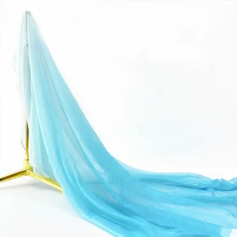 30D Szyfon Tencel Kolor Gradientowy Cienka Tkanina Ubrania Sceniczne Sukienki Koszule DIY Dekoracja Domu 100x150cm