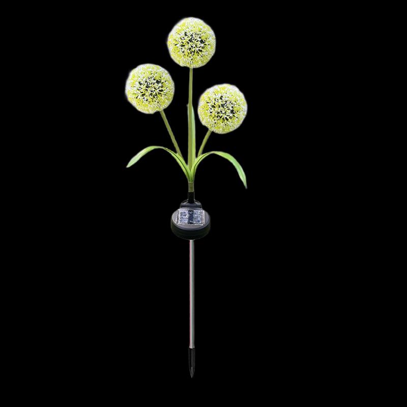 

Jianixiong Solar LED 3-Head Scallion Flower Lawn Light