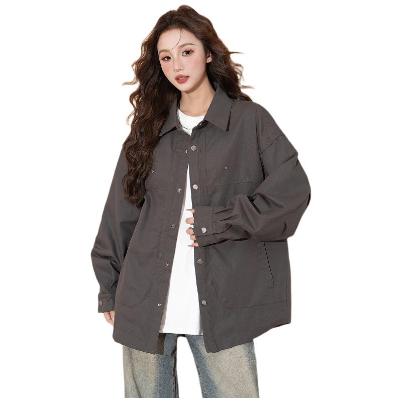 

Женская весенняя куртка TonLion с лацканами XXL