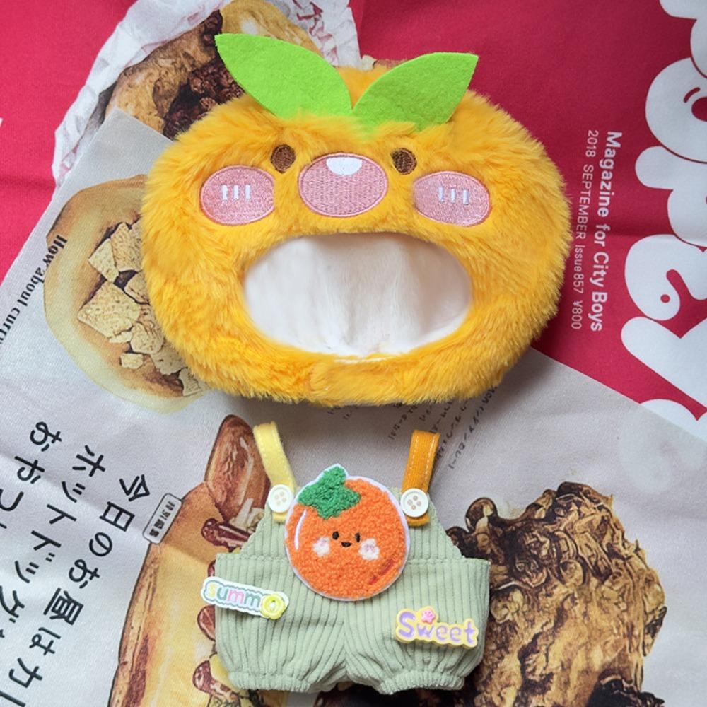 Strap Pants 20cm Cotton Doll Clothes Orange Doll Dress Up Set Doll Clothes Outfit  20cm Cotton Doll
