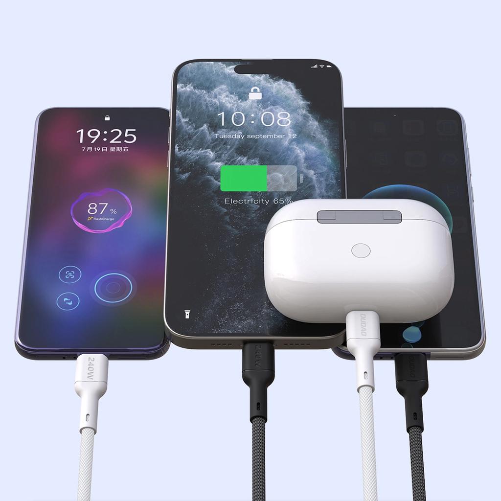 Kabel Dudao L9C Max 240W PD USB-C - USB-C 1,2m - czarny