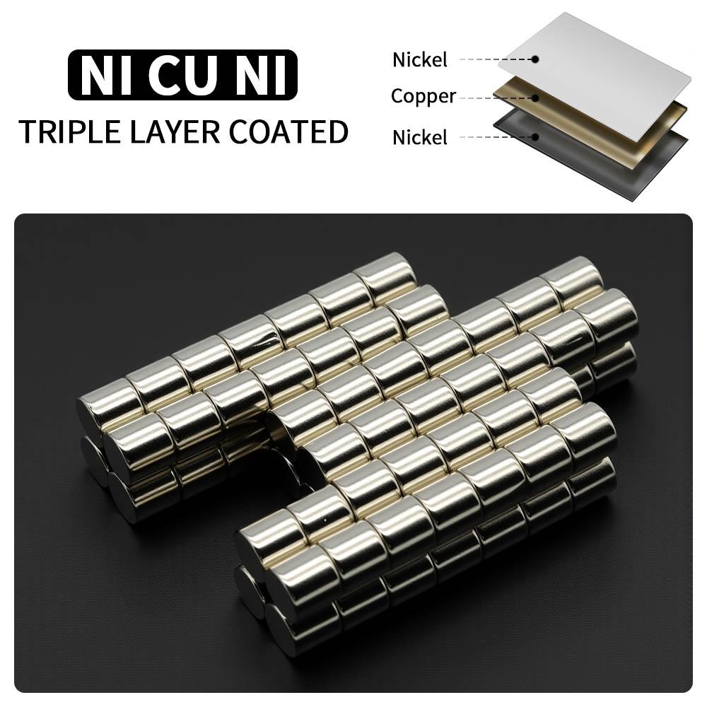 8x8mm Powerful Neodymium Magnet N35 NdfeB Permanent Magnetic imanes Round Super Strong Fridge Magnets DIY