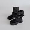 Short boots 2026 autumn/winter fashion retro mid length boots British style color blocked women's boots