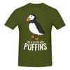 Stück Arktischer Vogel Lustig Baumwoll-T-Shirt Ich mag Papageientaucher Wirklich Oberteile T-Shirts Für Unisex
