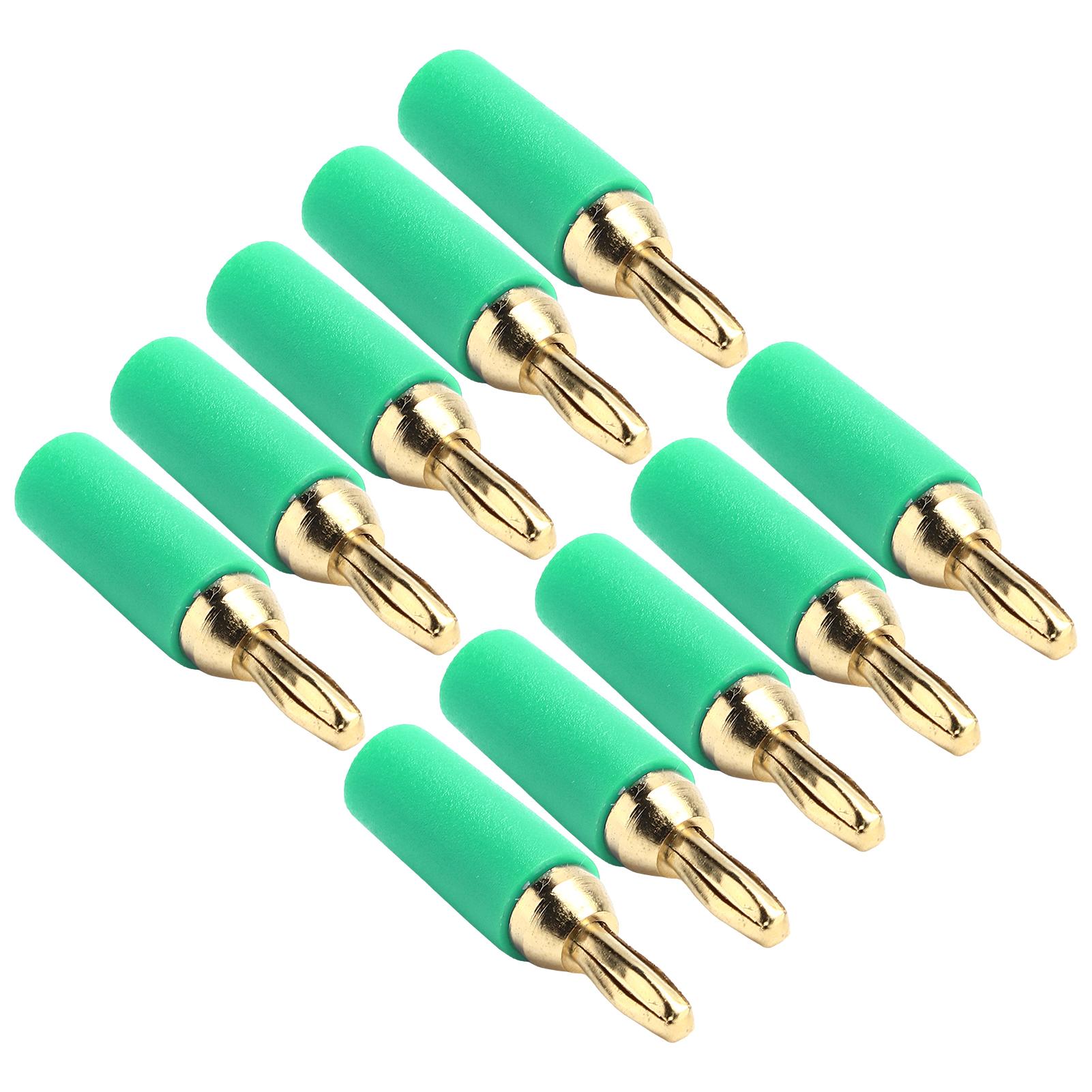 

10 шт. Банановий штекер 2,5 мм Позолочена латунь Паяний тип Штекерний роз єм Набір аксесуарів КомплектЧорний