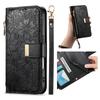 Floral Leather Wallet Case for Honor 400/400 Lite/400 Pro/X60 Pro/X9C/X9b/X50...Vintage All-in-One Card Holder w/Stand, Magnetic Closure & Wrist Strap