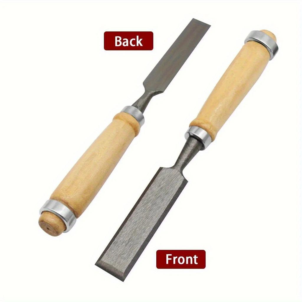 4 Pcs Wood Carving Chisels Set Professional for Woodworking with Ergonomic Wood Carving Tools DIY Auxiliary Tools Woodworking Chisels