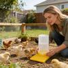 Quail Waterer Large Capacity Clear No Waste Quail Feeder Poultry Water Cup Feeding Container for Ducks Hens Chicks Turkey Bunny